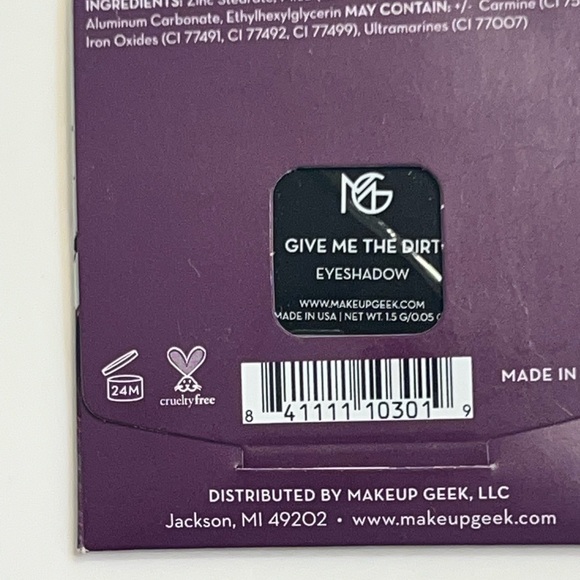 COPY - 💄GIVE ME THE DIRT💄Makeup Geek Signature Eyeshadow NWT - Picture 3 of 3